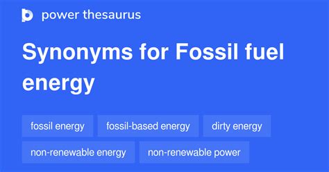 synonym fossil fuel.